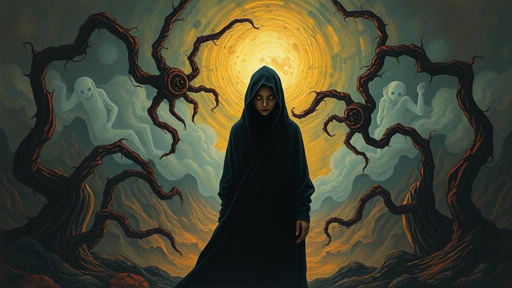 Ethereal Seer in a Surrealist Dreamscape