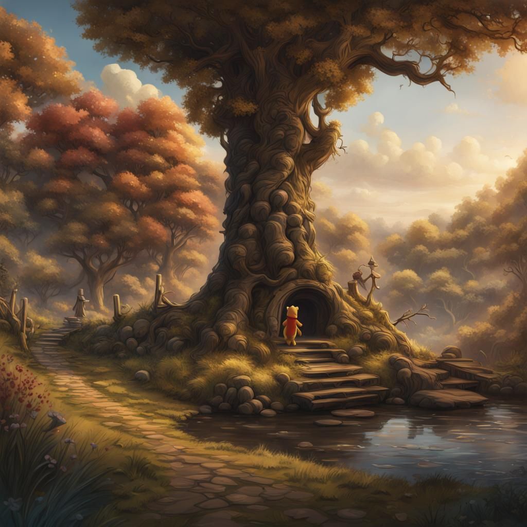 Winnie the Pooh: EH Shepard Style Art