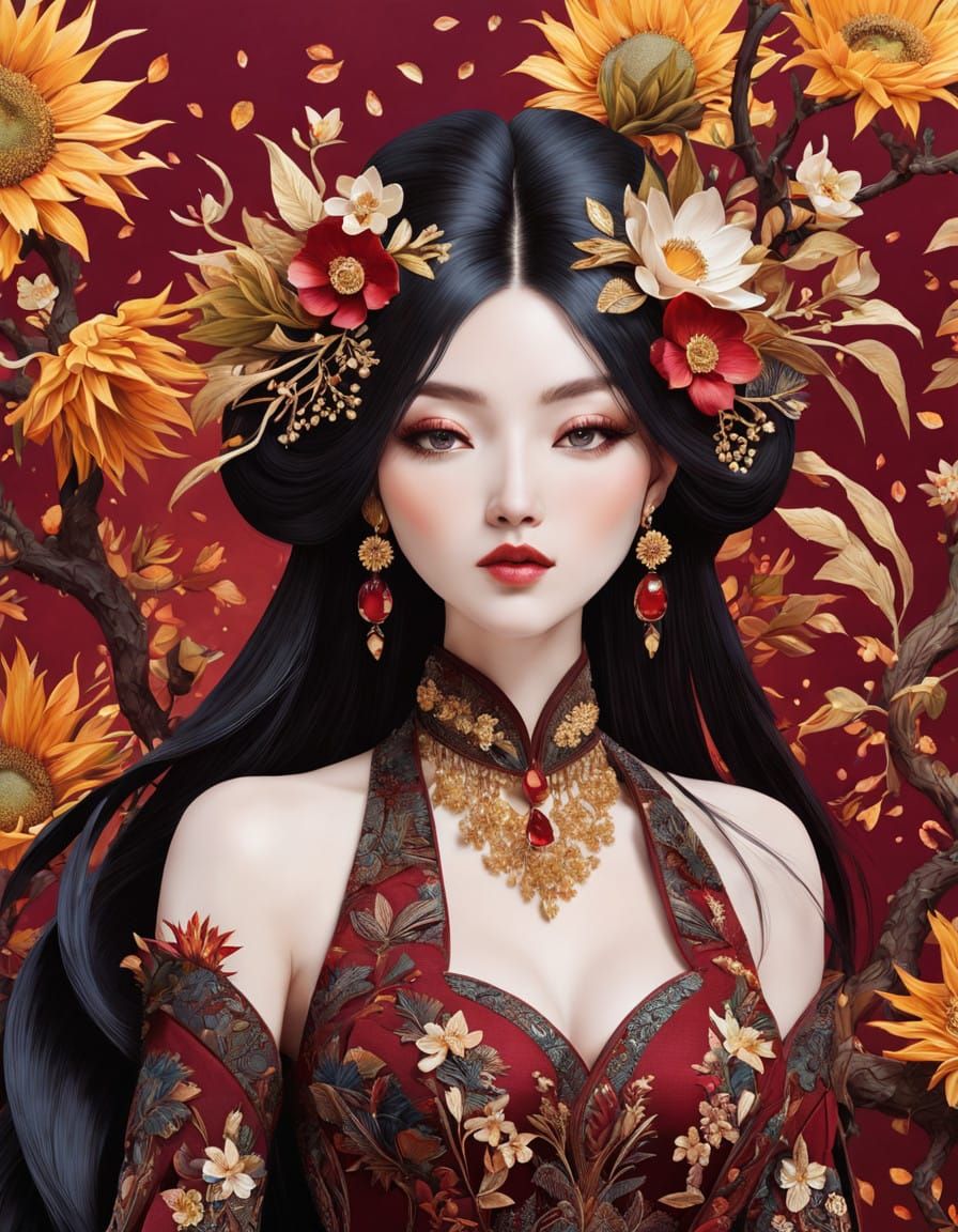 marquetry, cloth, thorny