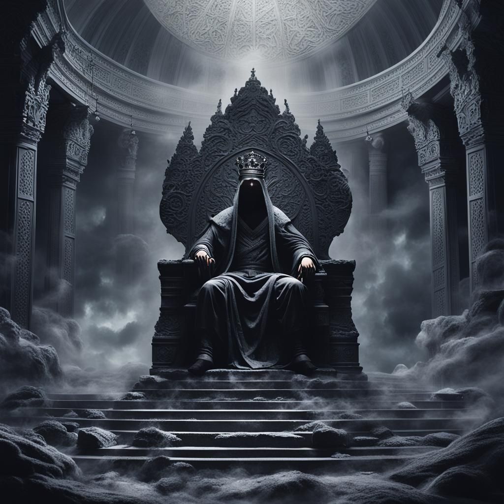 Mythic Kingdom Throne Chamber in Digital Art Style