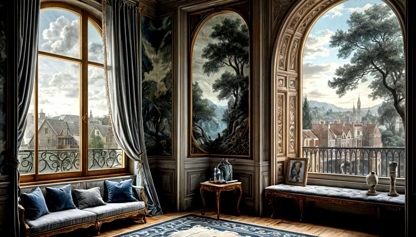 Ethereal Window View Transforms into Dreamlike Reality