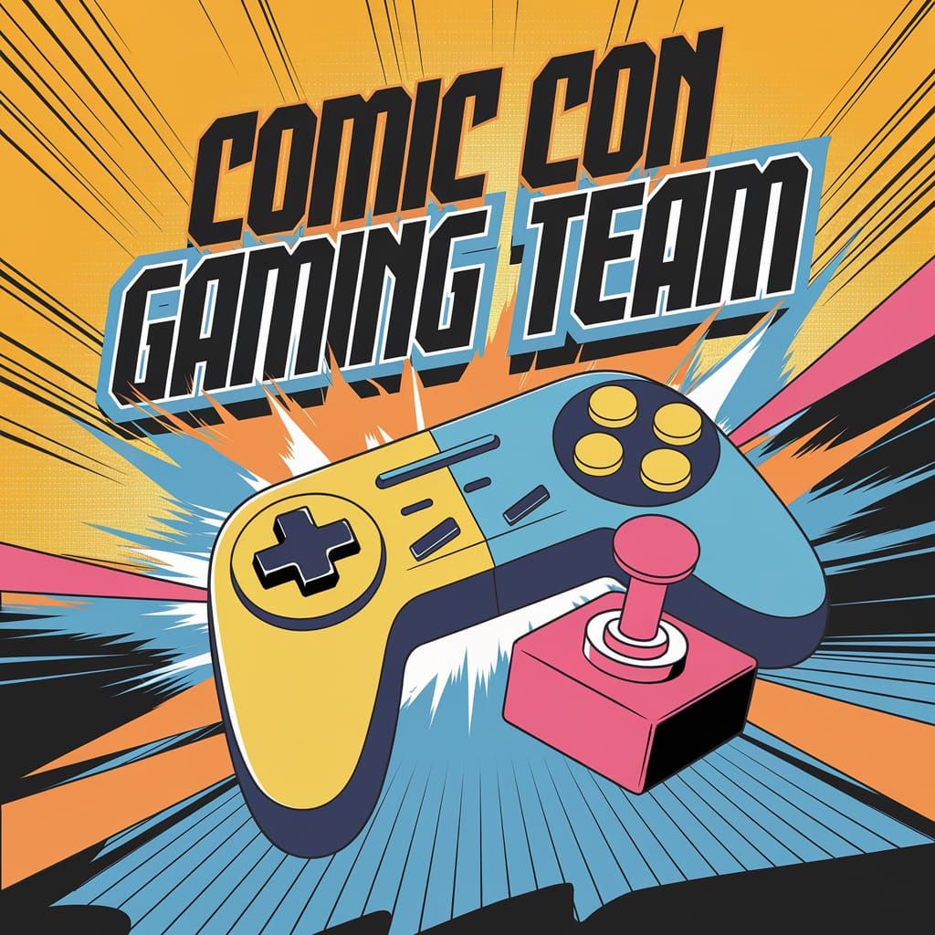Anime-Style Gaming Team Key Visual for Comic-Con