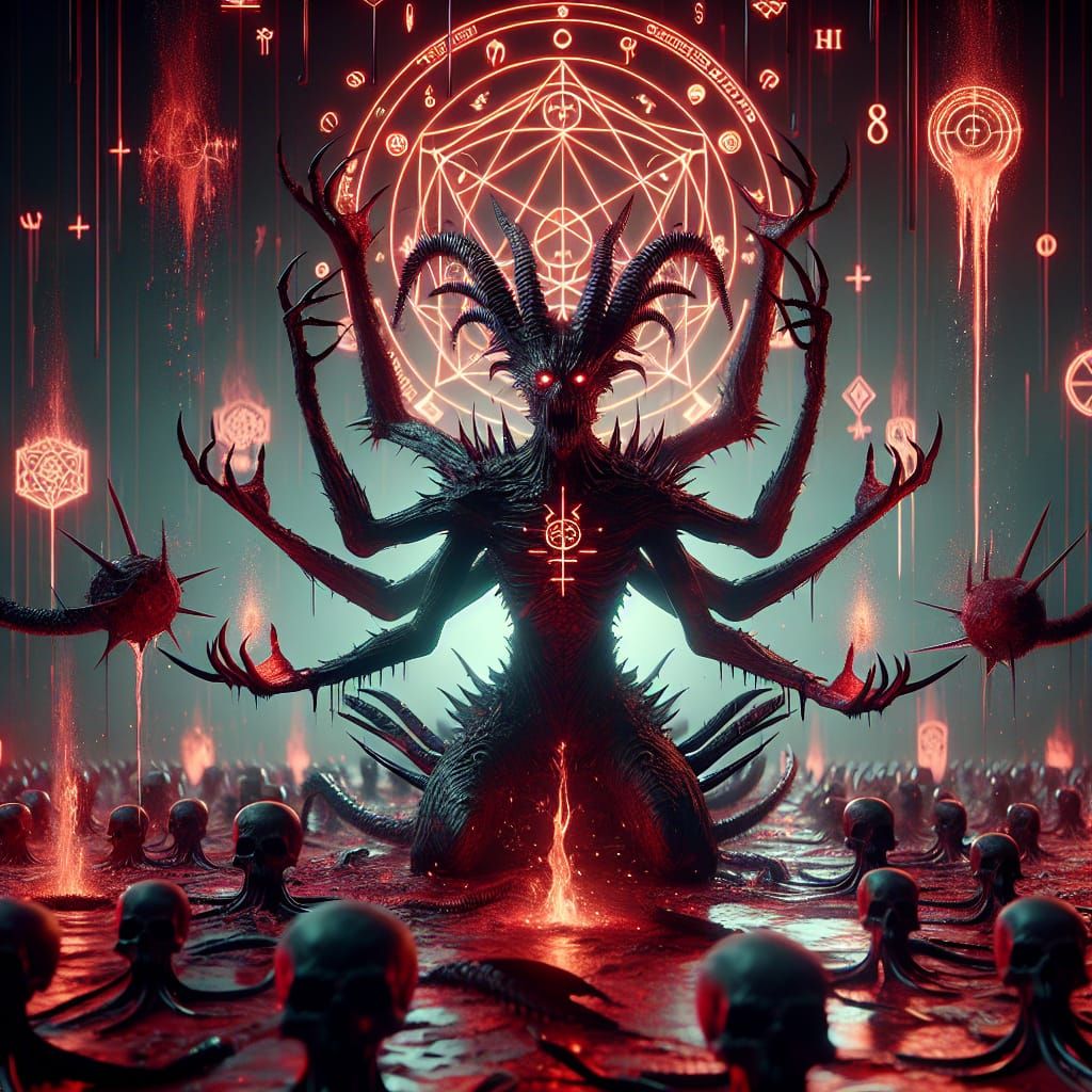 Eerie Dark Overlord's Mystical Realm in 8K