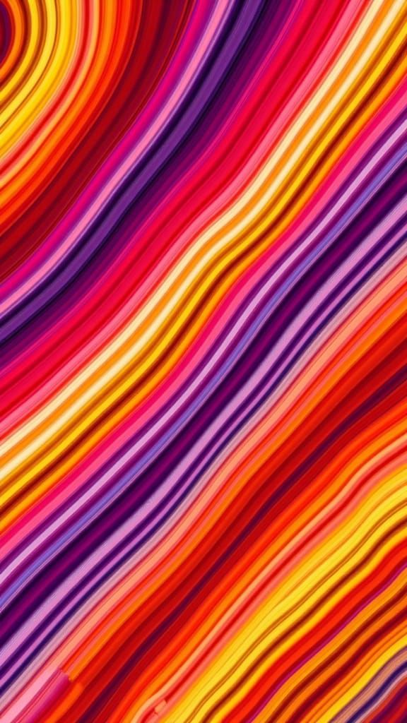 Vibrant Geometric Abstraction in Sunset Hues