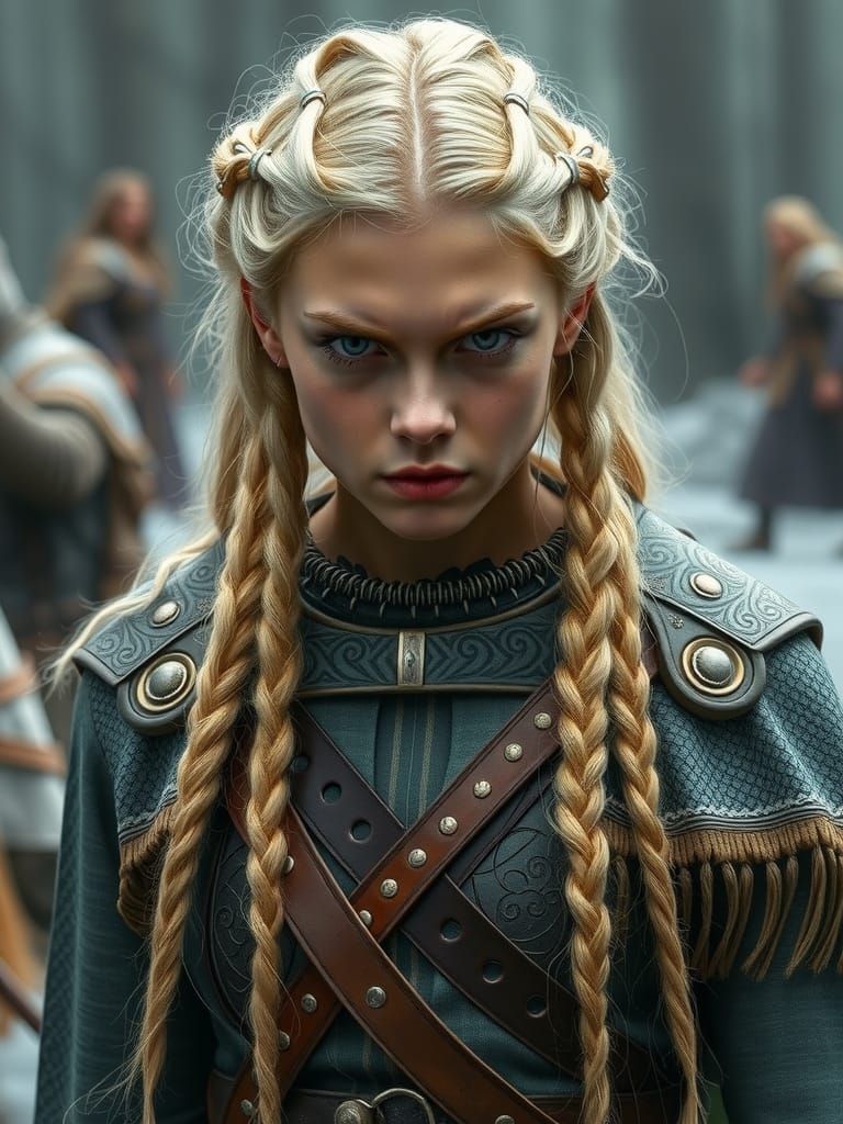 Angry Young Norse Princess Portrait