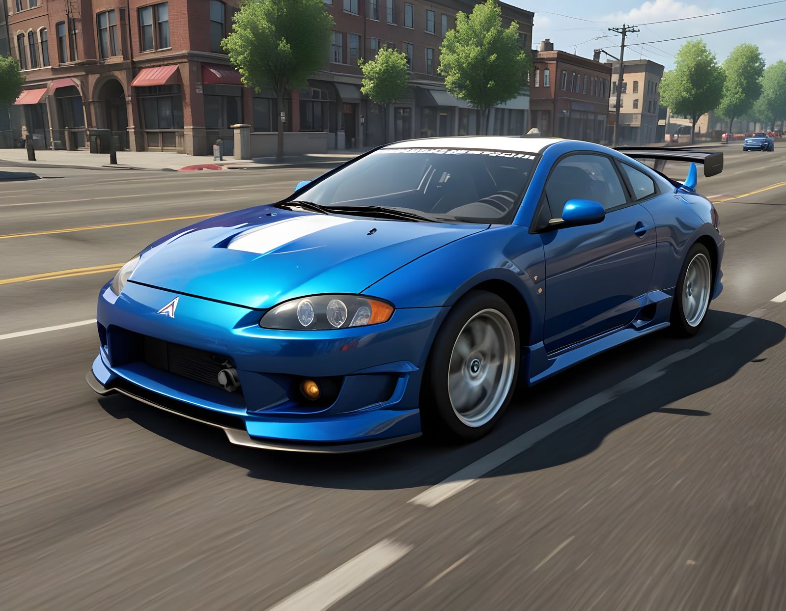 Mitsubishi Eclipse 2G in a Cyberpunk Car Selection Screen