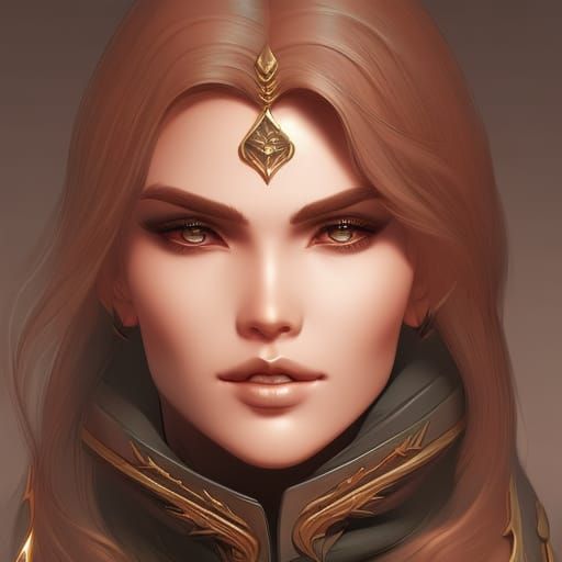 Woman in Leather Jacket, Detailed Portrait