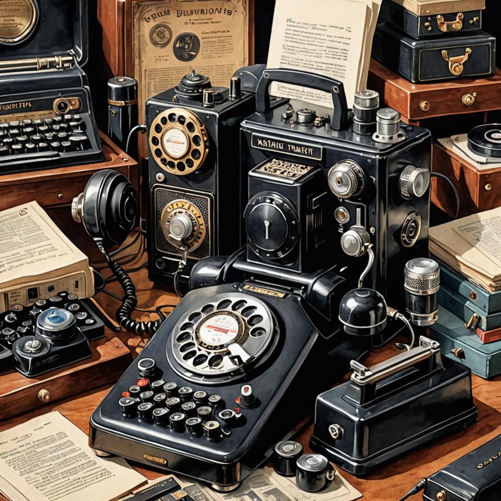 Vintage Technology Illustration