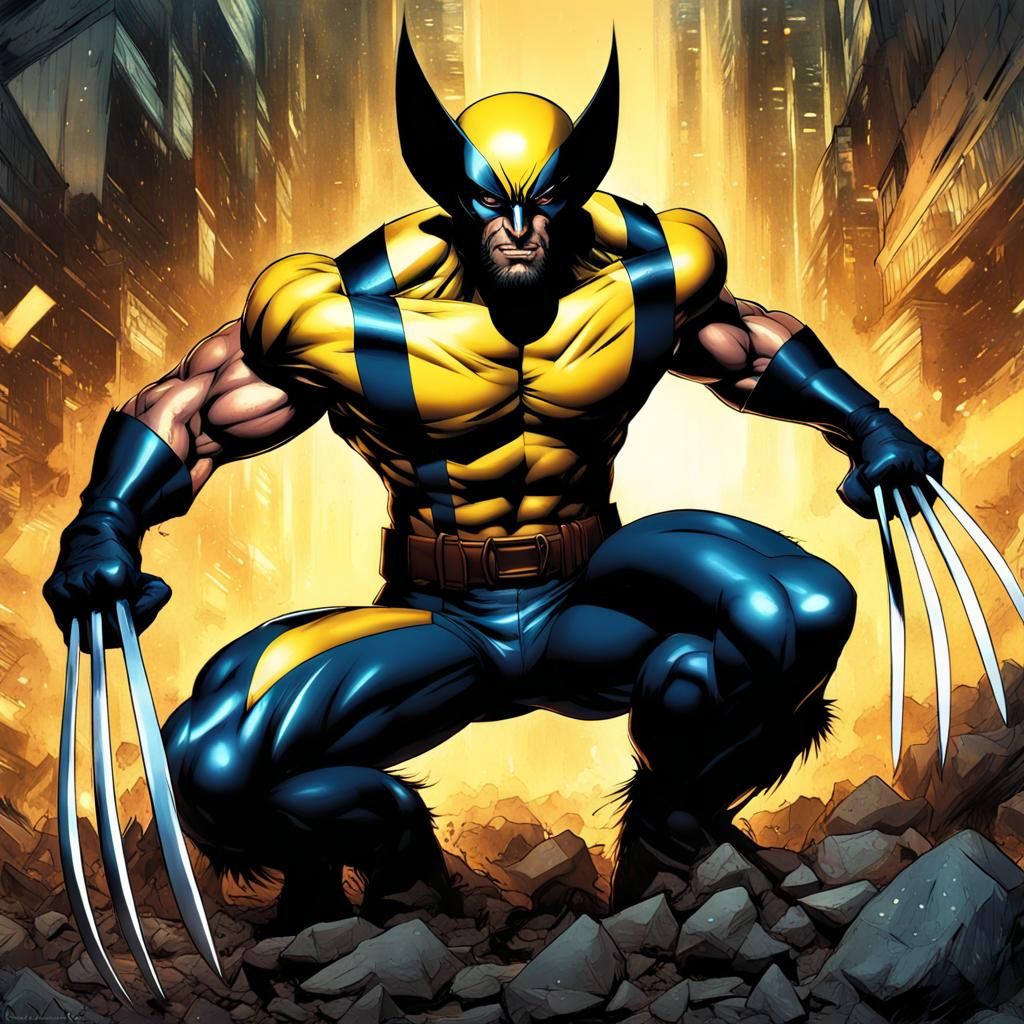 Wolverine X-Men in Anime Key Visual Style