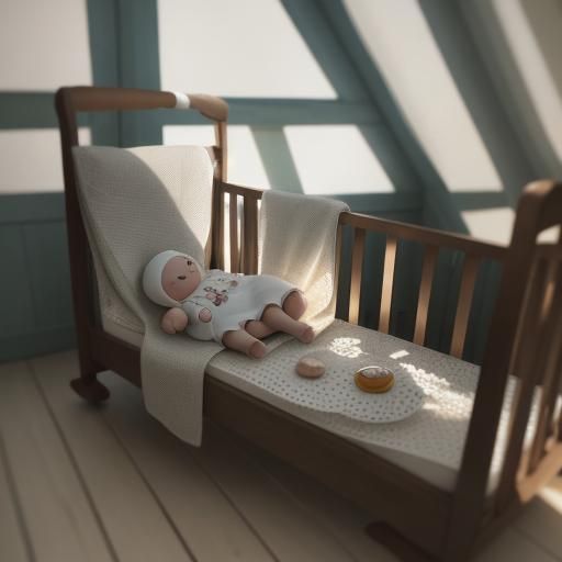 Soft Focus Nursery Scene in Warm Photography Style