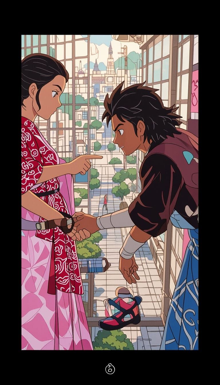 Anime Landscape in Studio Ghibli Style