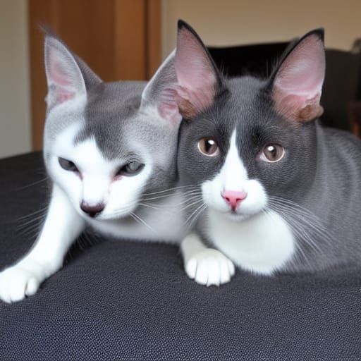 Moxy the Cat and Grim the Dog