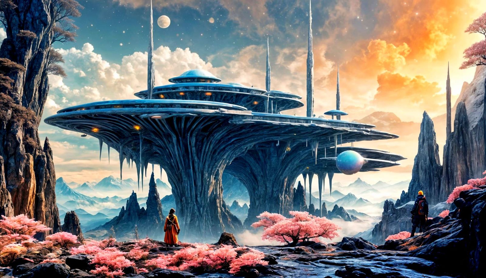 Ethereal Distant World in Sfumato Style