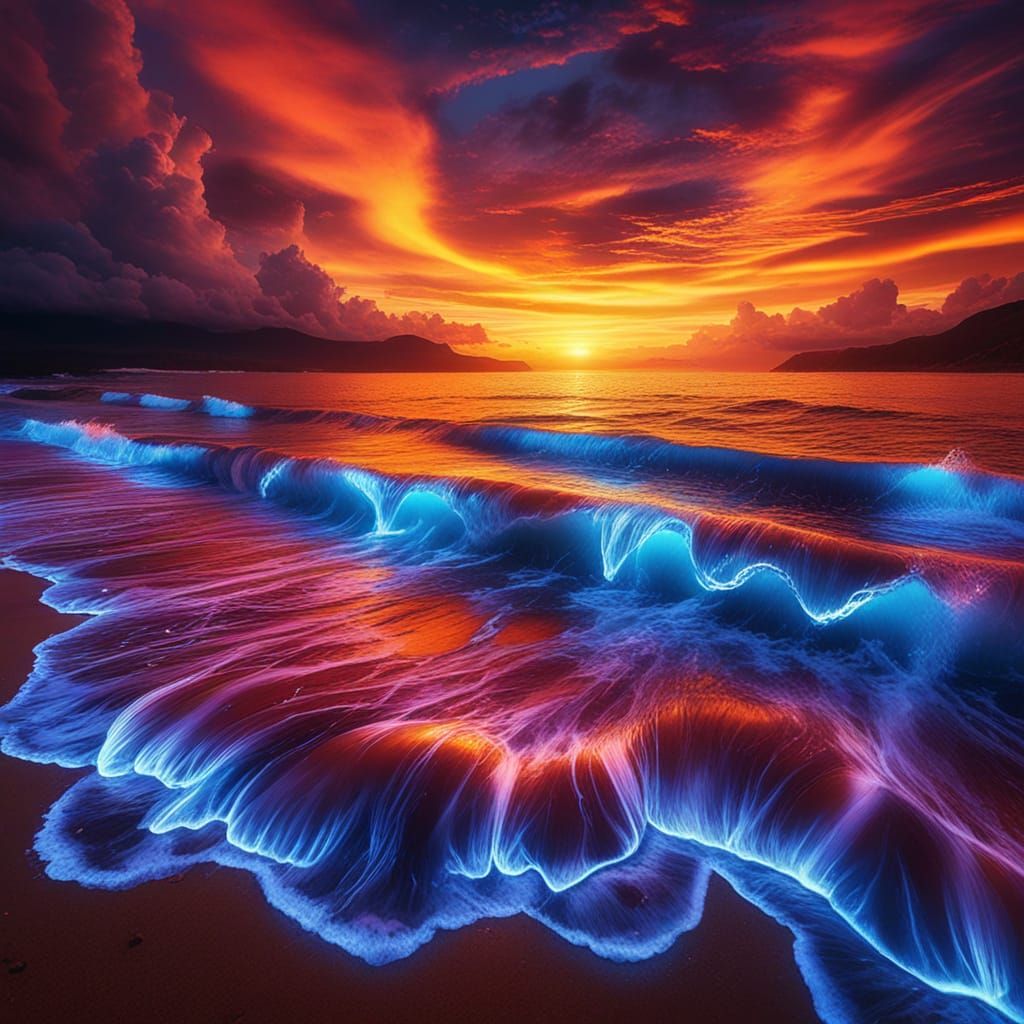 A spectacular sunset