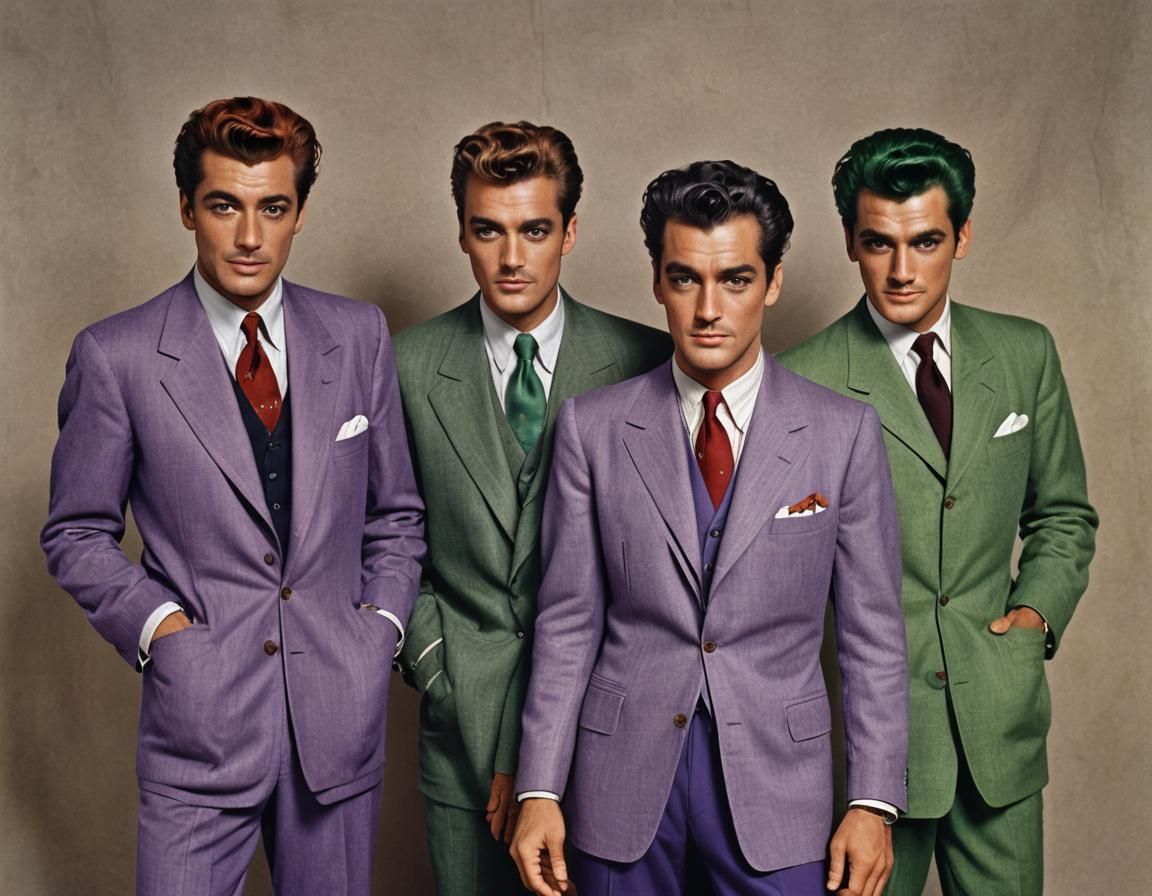 Handsome 1960s male  boyband