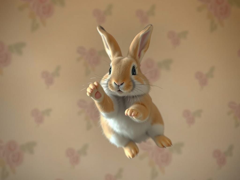 Delightful Bunny Hops with Joyful Laughter