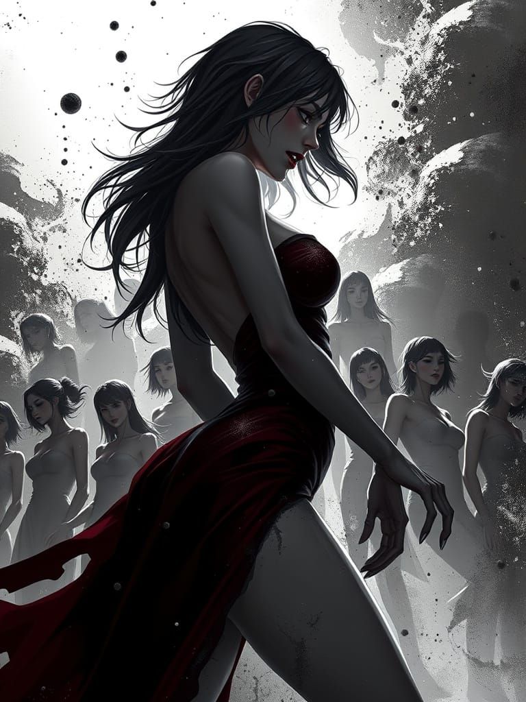 Grotesque Lovecraftian Figure in Cosmic Body Horror