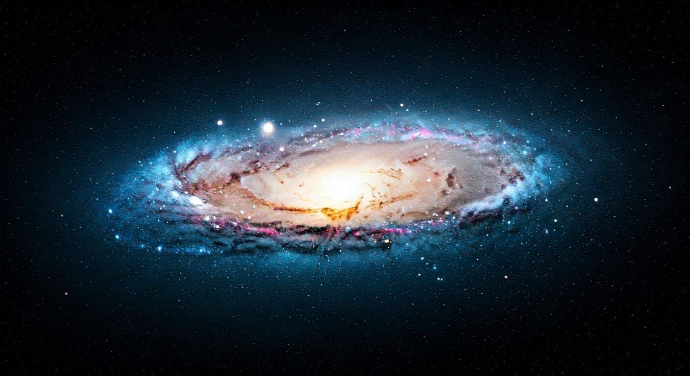 The  Galaxy in the vast void of space