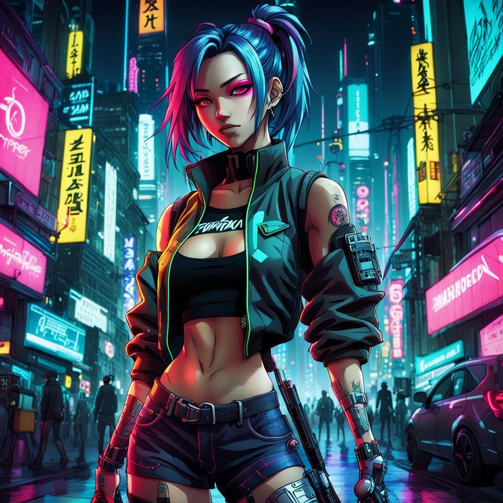 Cyberpunk girl