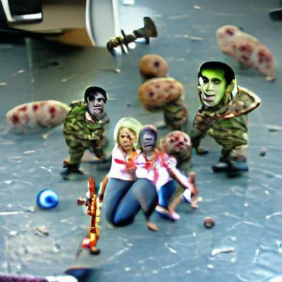 AI Generated Image of Zombies