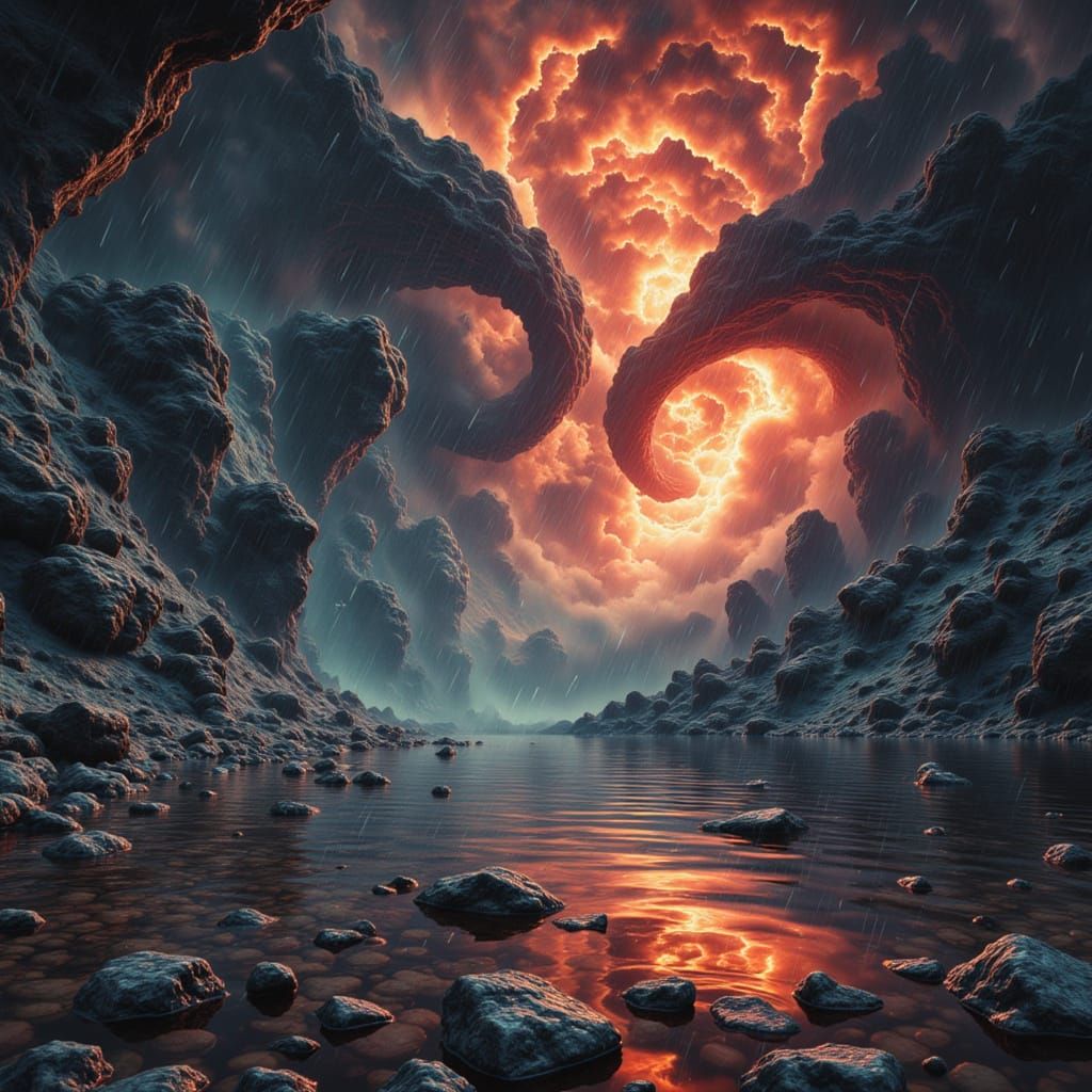 Alice's Descent: A Fractal Horror in Deep Color