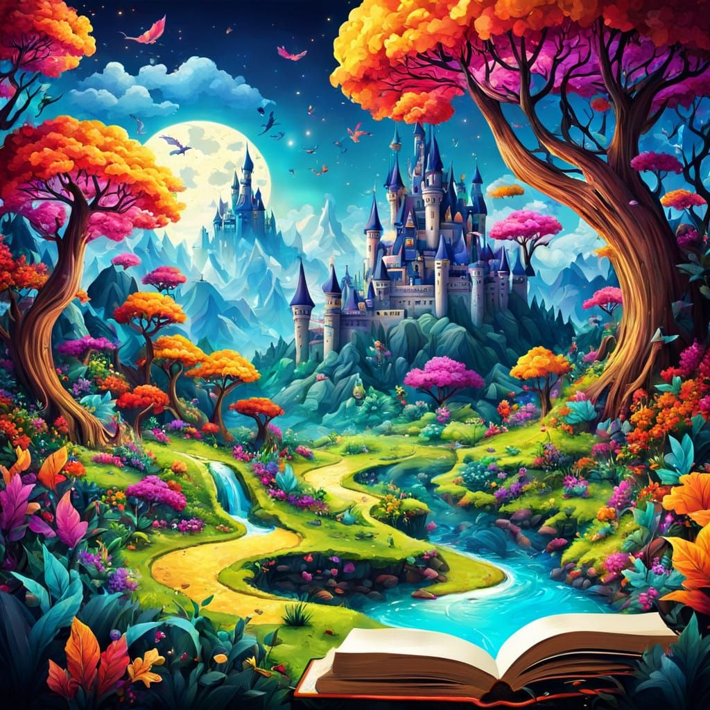 Vivid Fantasy Realm Emerges from Ancient Tomes