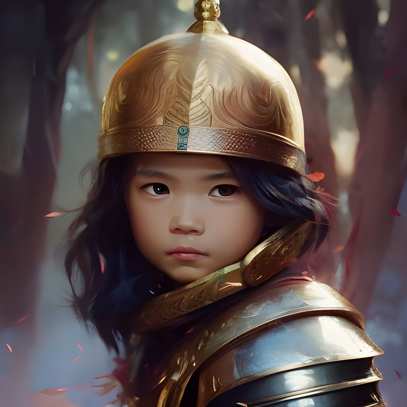 Young Knight: Gorgeous Oil Painting, Dramatic Lighting