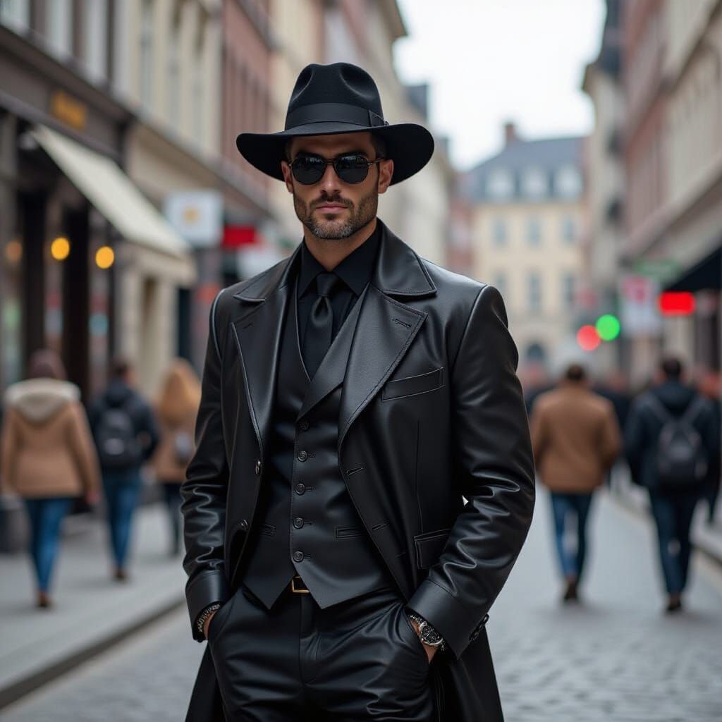 Leather Clad Men in Urban Tom of Finland Style