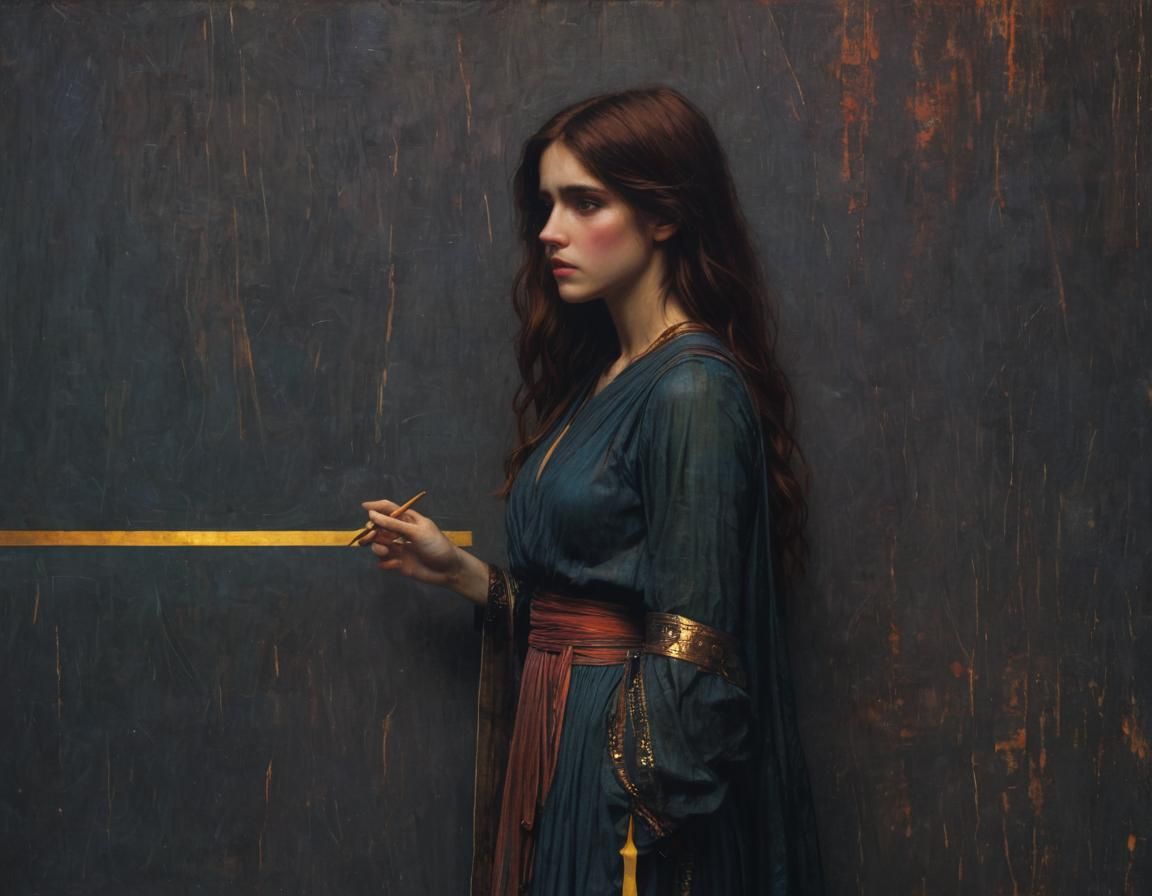 Waterhouse in Walmart: A Post-Raphaelite Scene