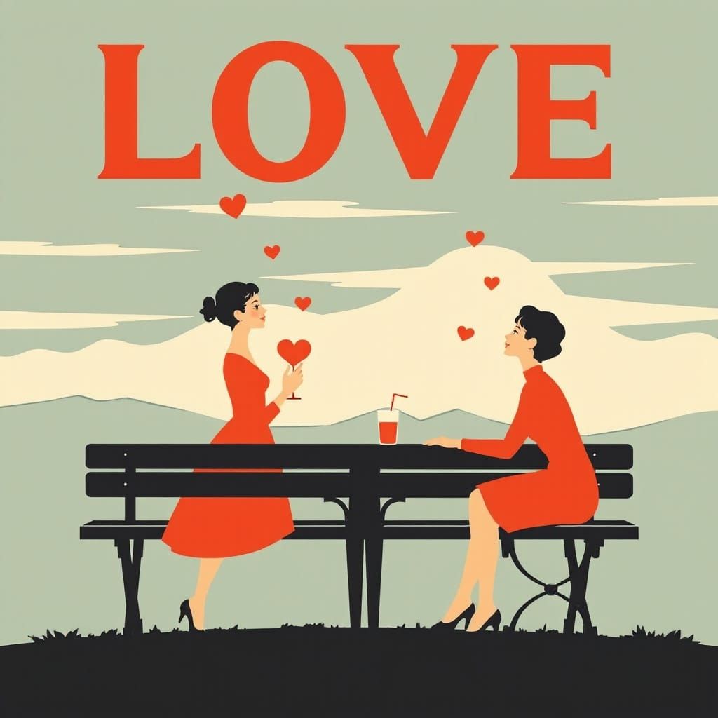 Love as Classic Isotype Infographic from 1940s