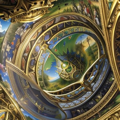 The Garden of Earthly Delights: 3D Render