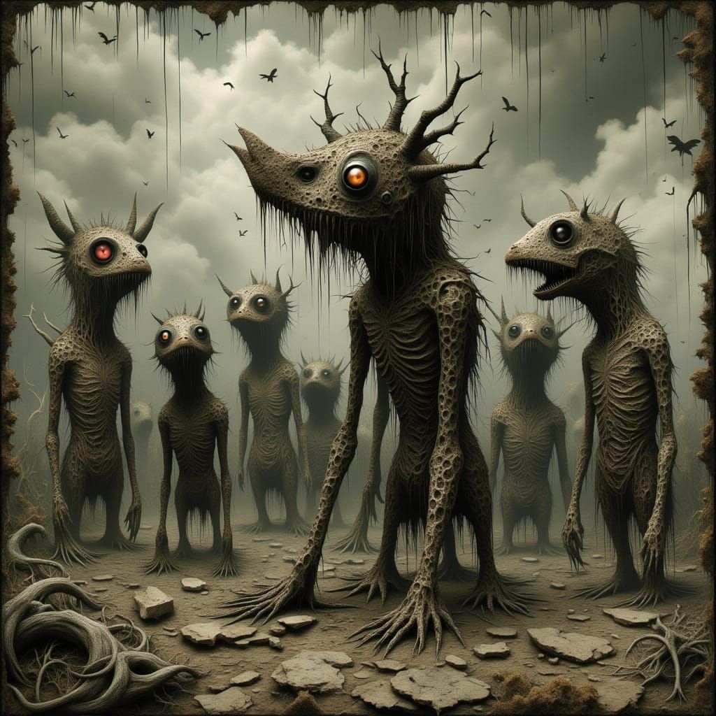 A collection of fantastical beasts