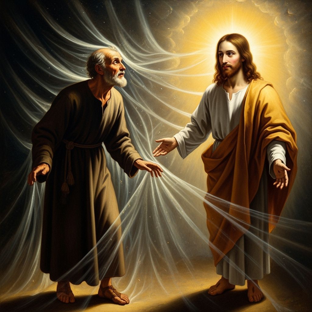 Renaissance Oil Painting of Soul Entering Heaven