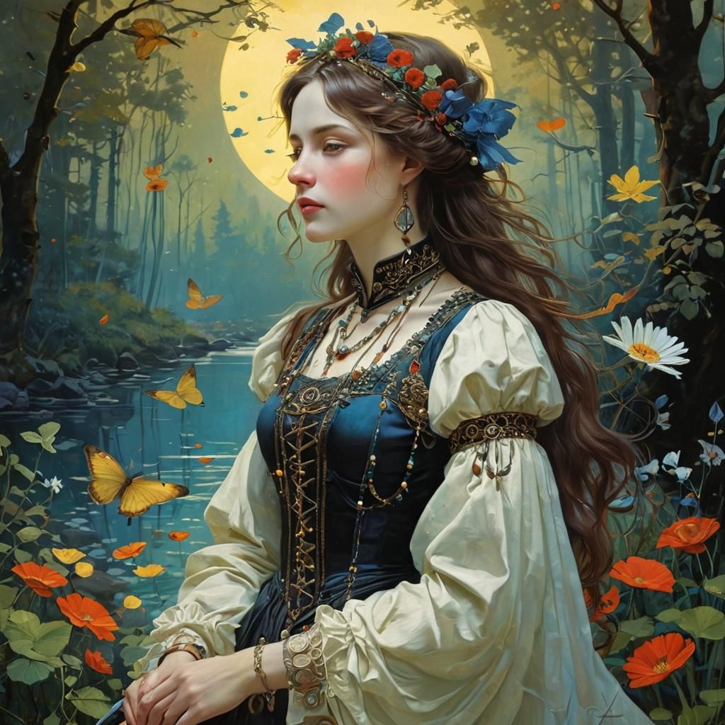 Imaginative Illustration Inspired by Renowned Artists