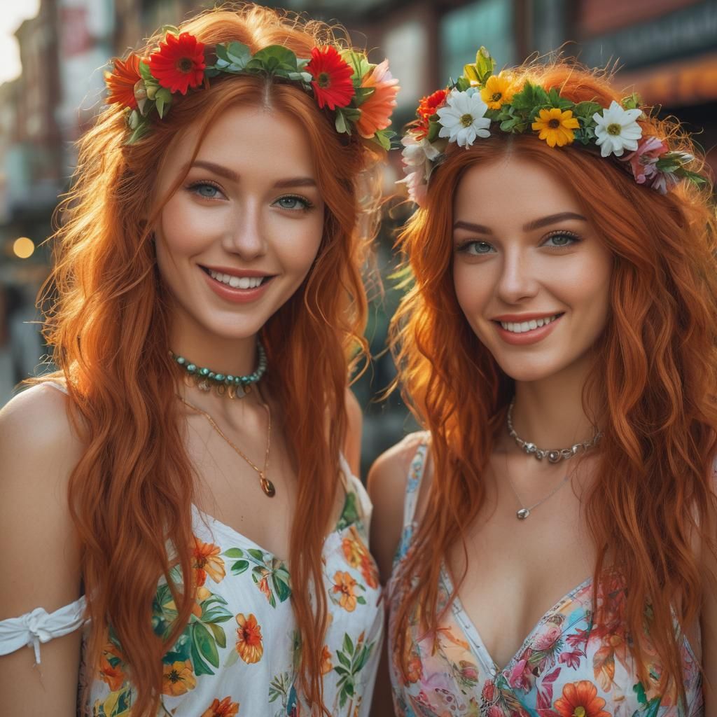 Glowing Sisters Joanna and Lydia: A Mother's Day Sunset Celebration in the City