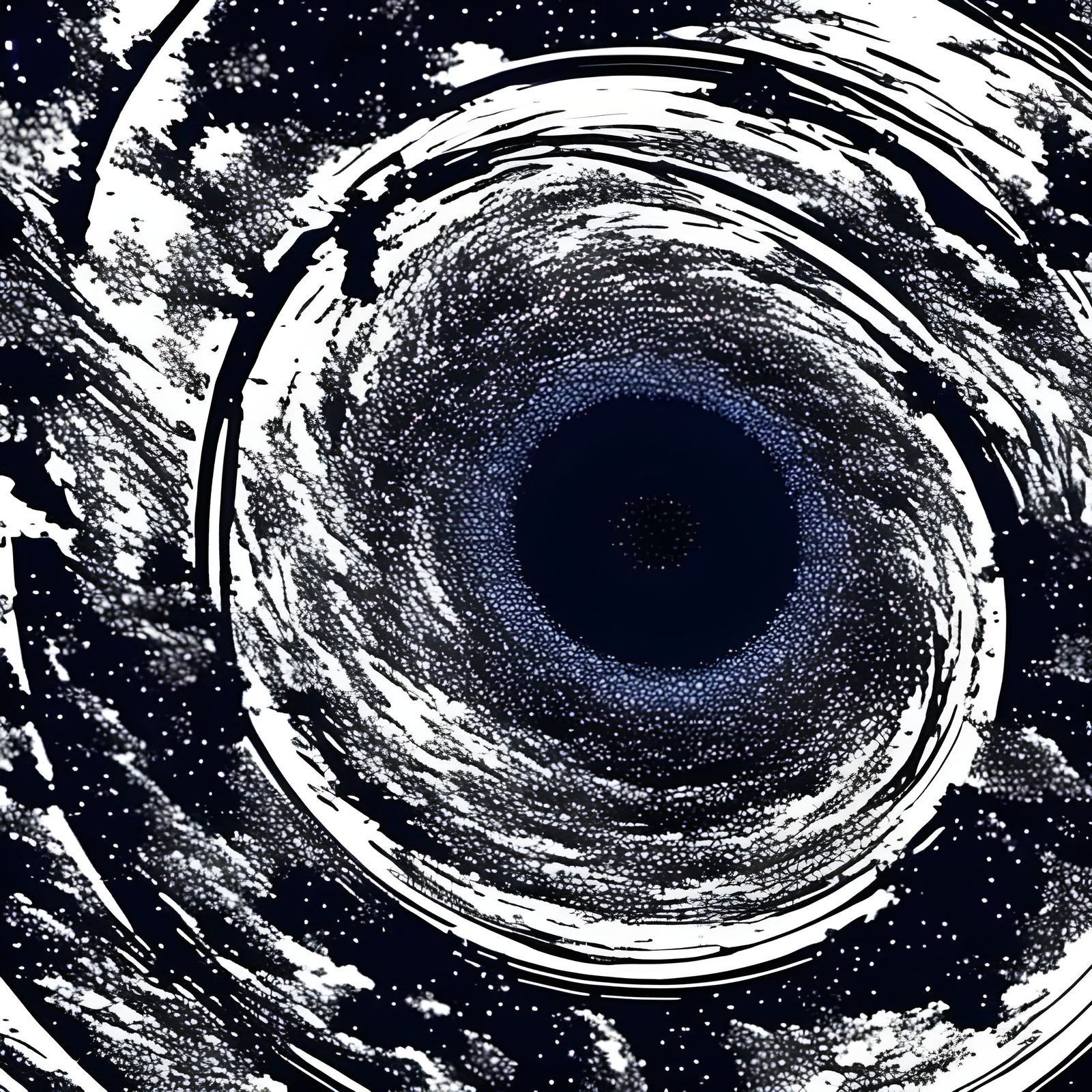 Monochrome Space Portal Speedpaint in 8k