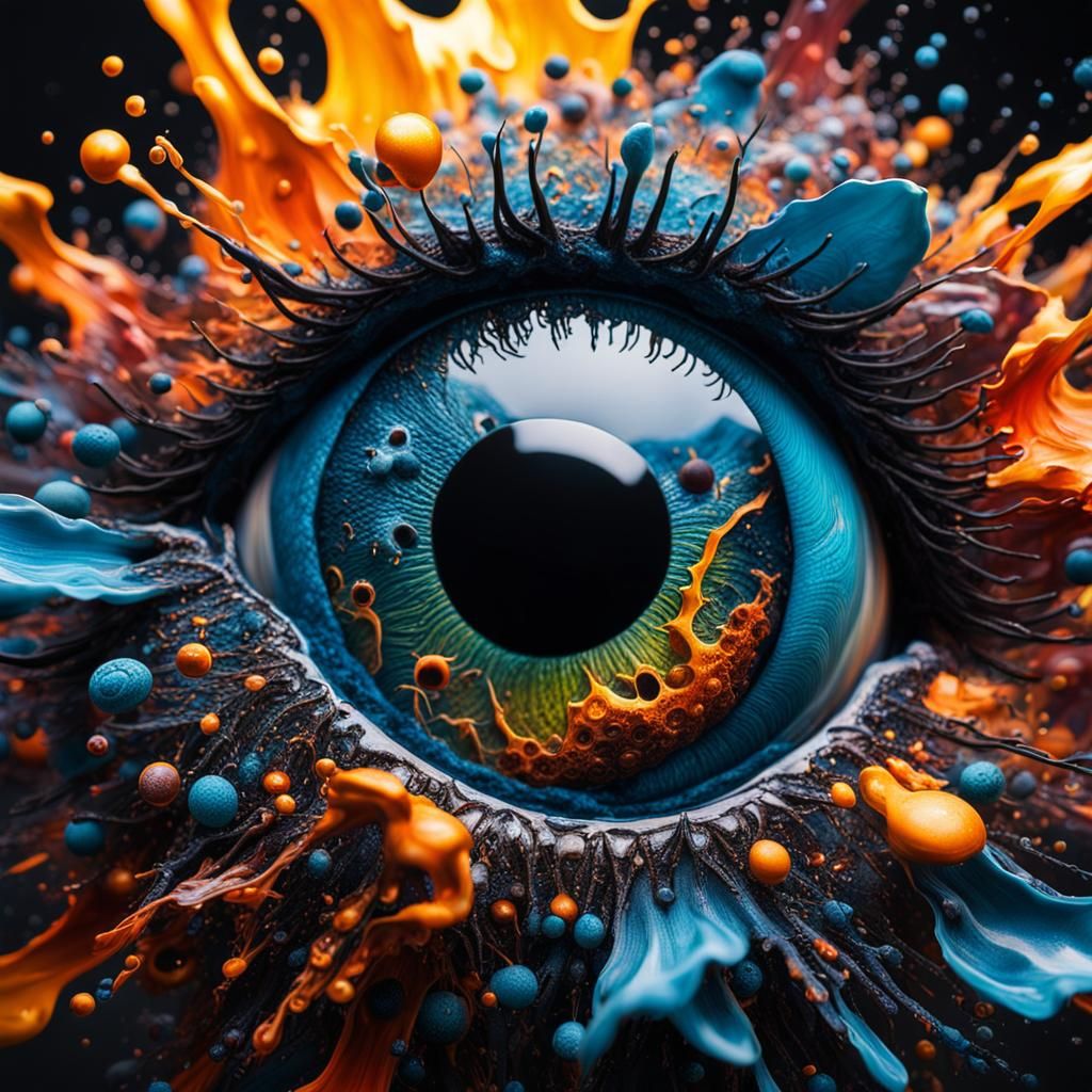 Intricate Microcosm Macro Photograph in Ultrarealism Style