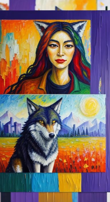wolf
wife
productive neo-impressionism expressionist style o...
