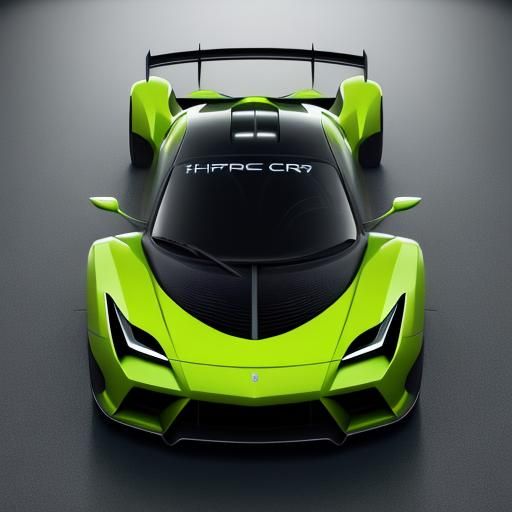 Hyperdetailed Fairycore Futuristic Sports Car Illustration