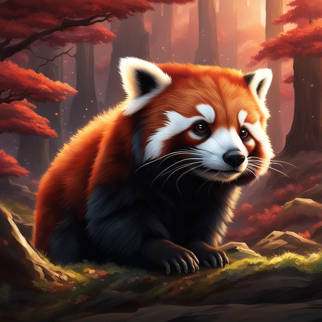Tanuki Red Pandas on Alien Exoplanet