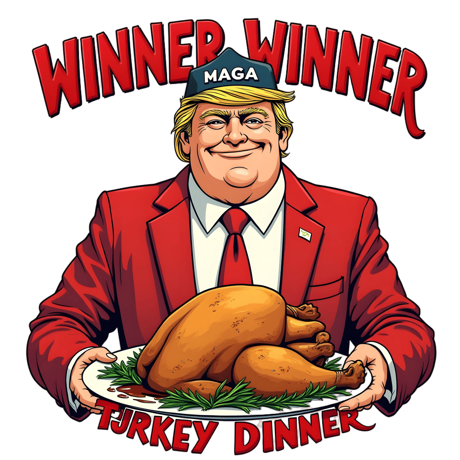 Humorous Political Parody T-Shirt Design