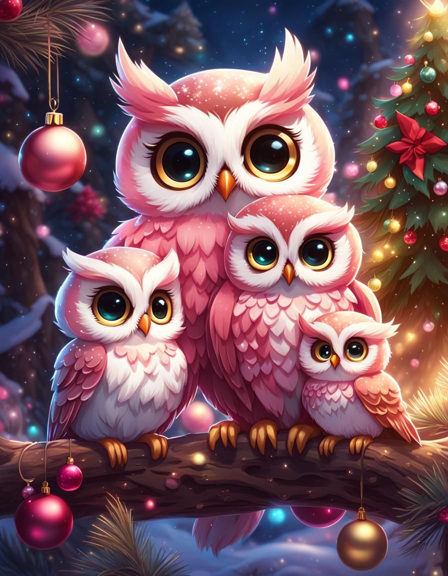 Christmas 💖 Owls