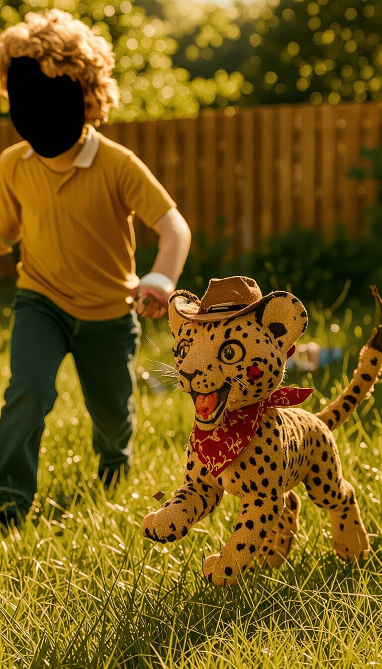 Impressionist Dawn Landscape with Golden Mist