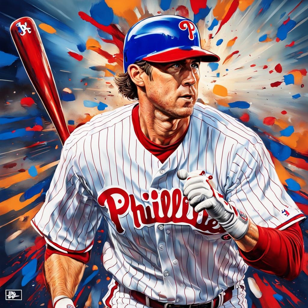Chase Utley in Retro Phillies Uniform