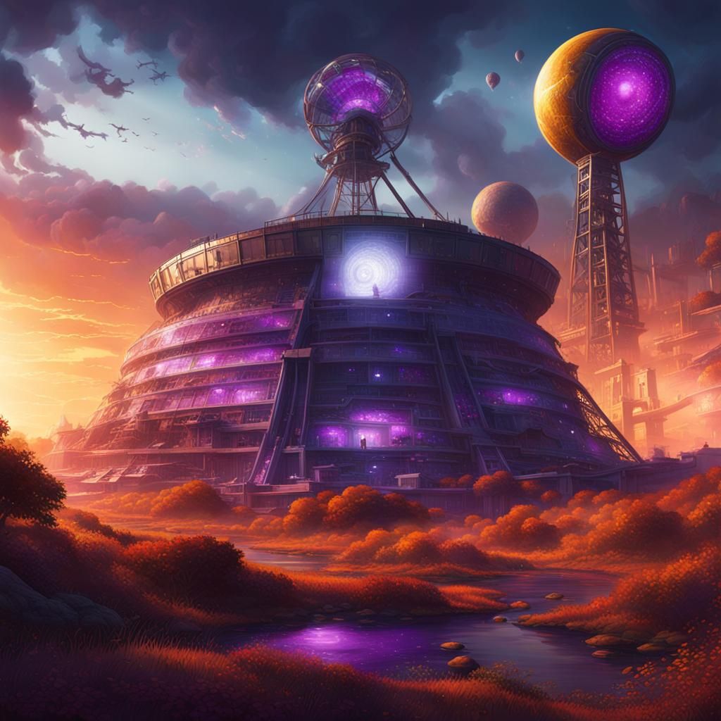 Montauk Project Concept Art in Dark Fantasy Style