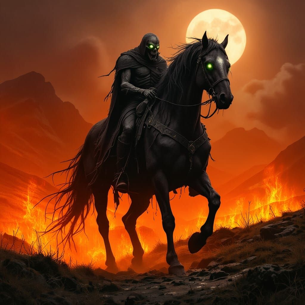 Fearsome Nuckelavee Emerges from Misty Highlands