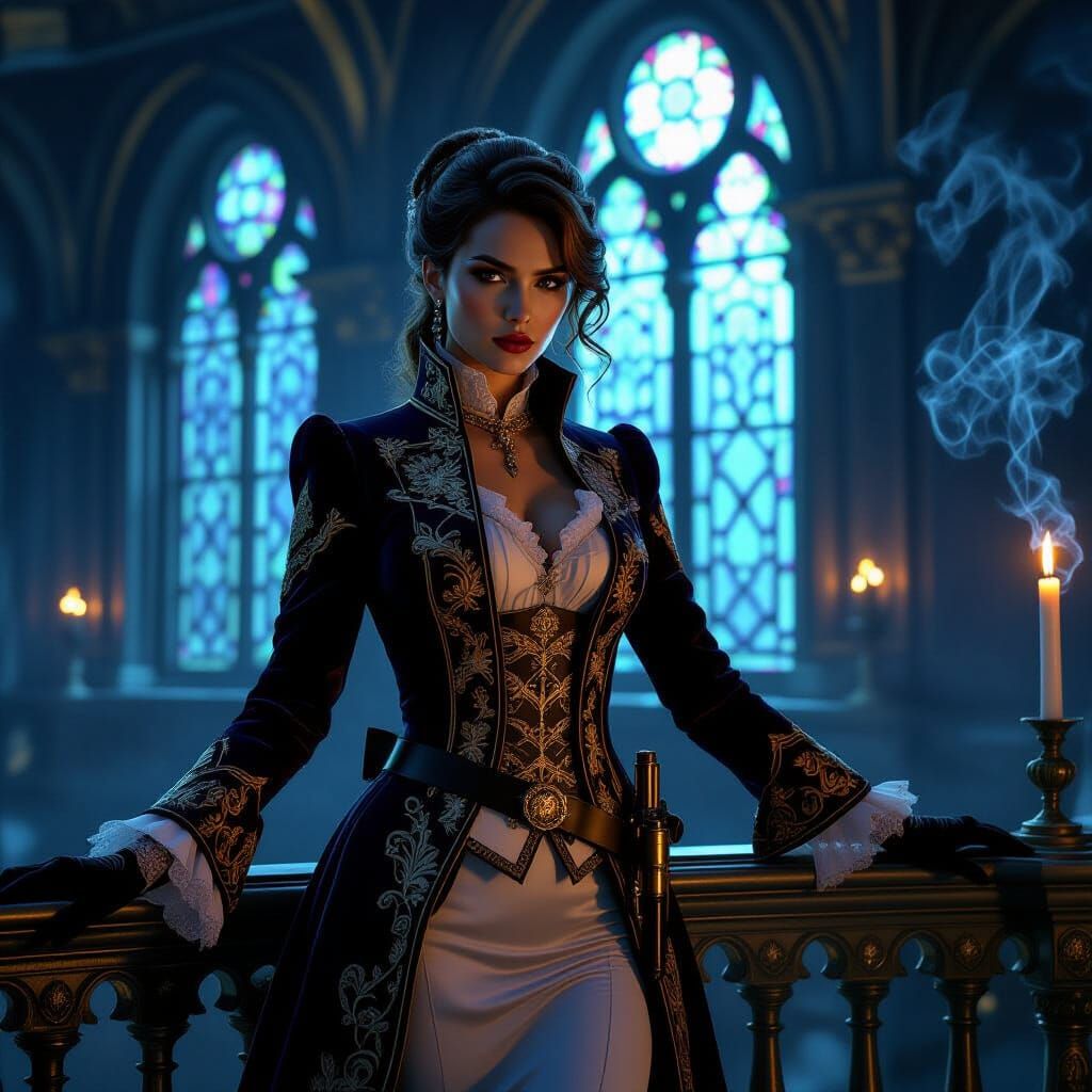 Emily Kaldwin: Poised in Palace Balcony