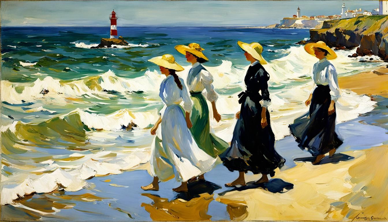 Biarritz Lighthouse Walk: Evoking Early 1900s Photography