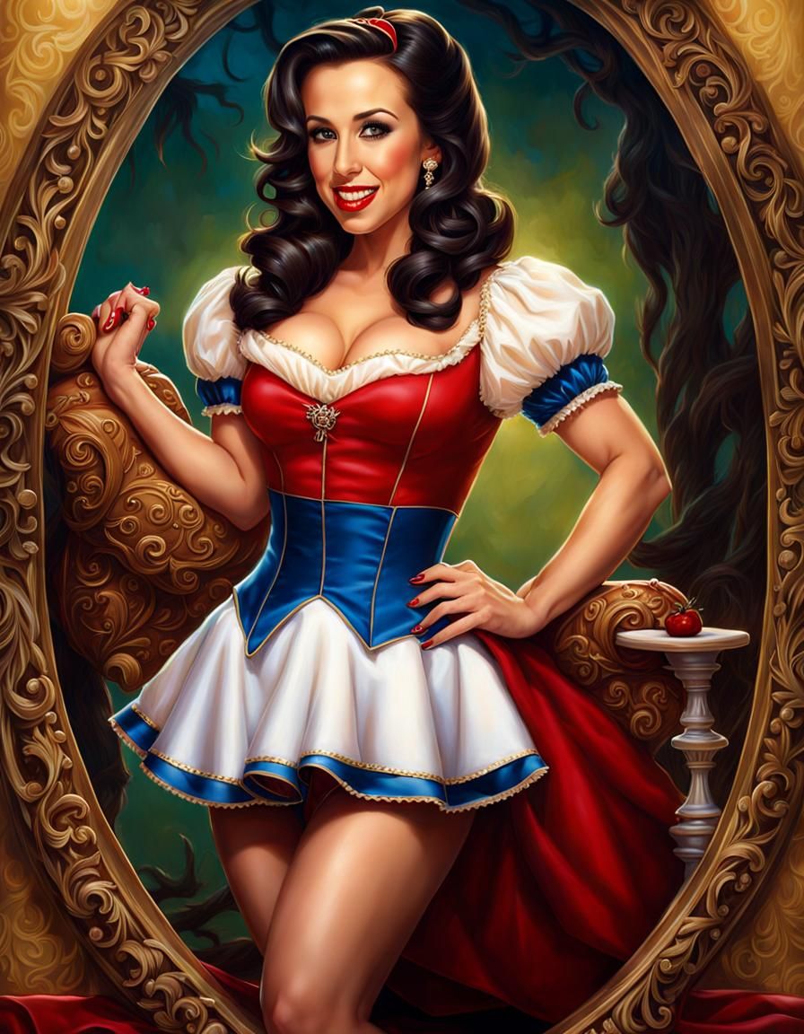 Snow White Pin-Up Fusion of Classic and Allure