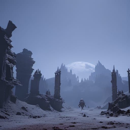 Skeletal Hands Emerge from Hell Gates